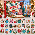Travel Nurse Advent Calendar  HG  Acrylic Ornament Countdown Blind Box Holiday Gift