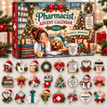 Pharmacist Advent Calendar  HG  Acrylic Ornament Countdown Blind Box Holiday Gift