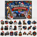 Police Officer Advent Calendar  HG  Acrylic Ornament Countdown Blind Box Holiday Gift