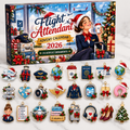 Flight Attendant Advent Calendar  HG  Acrylic Ornament Countdown Blind Box Holiday Gift