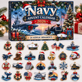 Advent Calendar  HG  Navy Acrylic Ornament, Countdown Blind Box Holiday Gift