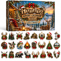 Advent Calendar  HG  Hunting Acrylic Ornament, Countdown Blind Box Holiday Gift