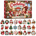Advent Calendar  HG  Crocheting Acrylic Ornament, Countdown Blind Box Holiday Gift