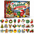 Advent Calendar  HG  Pickleball Acrylic Ornament, Countdown Blind Box Holiday Gift