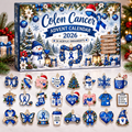 Colon Cancer Advent Calendar  HG  Acrylic Ornament Countdown Blind Box Holiday Gift