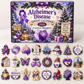 Alzheimer's Disease Advent Calendar  HG  Acrylic Ornament Countdown Blind Box Holiday Gift
