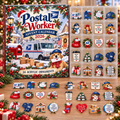 Postal Worker HG AI Advent Calendar  2026, 24 Acrylic Mail Ornaments, Christmas Countdown Blind Box Holiday Gift