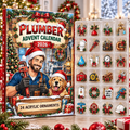 Plumber HG AI Advent Calendar  2026, 24 Acrylic Pipe Ornaments, Christmas Countdown Blind Box Holiday Gift