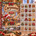 Carpenter HG AI Advent Calendar  2026, 24 Acrylic Woodworking Ornaments, Christmas Countdown Blind Box Holiday Gift