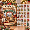 Woodworking HG AI Advent Calendar  2026, 24 Acrylic Ornaments Christmas Countdown Holiday Gift