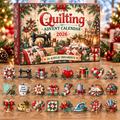Quilting HG AI Advent Calendar  2026, 24 Acrylic Ornaments Christmas Countdown Holiday Gift