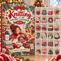 Knitting HG AI Advent Calendar  2026, 24 Acrylic Ornaments Christmas Countdown Holiday Gift