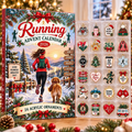 Running HG AI Advent Calendar  2026, 24 Acrylic Ornaments Christmas Countdown Holiday Gift