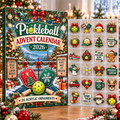 Pickleball HG AI Advent Calendar  2026, 24 Acrylic Ornaments Christmas Countdown Holiday Gift