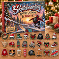 Skateboarding HG AI Advent Calendar  2026, 24 Acrylic Ornaments Christmas Countdown Holiday Gift