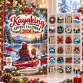 Kayaking HG AI Advent Calendar  2026, 24 Acrylic Ornaments Christmas Countdown Holiday Gift
