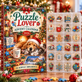 Puzzle Lover HG AI Advent Calendar  2026, 24 Acrylic Ornaments Christmas Countdown Holiday Gift