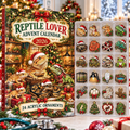 Reptile Lover HG AI Advent Calendar  2026, 24 Acrylic Ornaments, Christmas Countdown Blind Box Holiday Gift