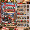 Motorcycle Enthusiast HG AI Advent Calendar  2026, 24 Acrylic Bike Ornaments, Christmas Countdown Holiday Gift