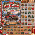 Off-Roading HG AI Advent Calendar  2026, 24 Acrylic Vehicle Ornaments, Christmas Countdown Blind Box Holiday Gift