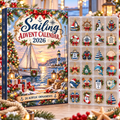 Sailing HG AI Advent Calendar  2026, 24 Acrylic Nautical Ornaments, Christmas Countdown Blind Box Holiday Gift