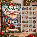Archery HG AI Advent Calendar  2026, 24 Acrylic Bow Ornaments, Christmas Countdown Blind Box Holiday Gift