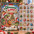 Dinosaur Lover HG AI Advent Calendar  2026, 24 Acrylic Dino Ornaments, Christmas Countdown Blind Box Holiday Gift