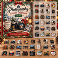 Photography HG AI Advent Calendar  2026, 24 Acrylic Ornaments, Christmas Countdown Blind Box Gift for Camera Enthusiasts