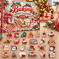 Baking HG AI Advent Calendar  2026, 24 Acrylic Ornaments, Christmas Countdown Blind Box Holiday Gift for Bakers