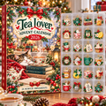 Tea Lover HG AI Advent Calendar  2026, 24 Acrylic Ornaments, Christmas Countdown Blind Box Holiday Gift for Enthusiasts