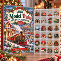 Model Train HG AI Advent Calendar  2026, 24 Acrylic Ornaments, Christmas Countdown Blind Box Holiday Gift for Railway Fans
