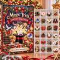 Magic Trick HG AI Advent Calendar  2026, 24 Acrylic Ornaments, Christmas Countdown Blind Box Holiday Gift for Magicians