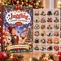 Juggling HG AI Advent Calendar  2026, 24 Acrylic Ornaments, Christmas Countdown Blind Box Holiday Gift for Performers