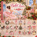 Ballet Lover HG AI Advent Calendar  2026, 24 Acrylic Ornaments, Christmas Countdown Blind Box Holiday Gift for Dancers