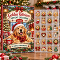 Golden Retriever HG AI Advent Calendar  2026, 24 Acrylic Ornaments, Christmas Countdown Blind Box Gift for Dog Moms