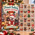 French Bulldog HG AI Advent Calendar  2026, 24 Acrylic Ornaments, Christmas Countdown Blind Box Gift for Dog Moms