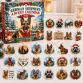 German Shepherd HG AI Advent Calendar  2026, 24 Acrylic Ornaments, Christmas Countdown Blind Box Gift for Canine Fans