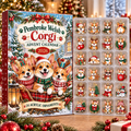 Pembroke Welsh Corgi HG AI Advent Calendar  2026, 24 Acrylic Ornaments, Christmas Countdown Blind Box Gift for Dog Moms
