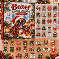 Boxer HG AI Advent Calendar  2026, 24 Acrylic Ornaments, Christmas Countdown Blind Box Gift for Puppy Fans