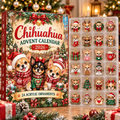 Chihuahua HG AI Advent Calendar  2026, 24 Acrylic Ornaments, Christmas Countdown Blind Box Gift for Dog Moms