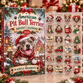 American Pit Bull Terrier HG AI Advent Calendar  2026, 24 Acrylic Ornaments, Christmas Countdown Blind Box Gift for Dog Lovers