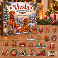 Vizsla HG AI Advent Calendar , 24 Acrylic Ornaments, 2026 Christmas Countdown Holiday Gift