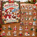 Jack Russell Terrier HG AI Advent Calendar , 24 Acrylic Ornaments, 2026 Christmas Countdown Holiday Gift