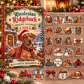 Rhodesian Ridgeback HG AI Advent Calendar , 24 Acrylic Ornaments, 2026 Christmas Countdown Holiday Gift