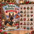Belgian Malinois K9 HG AI Advent Calendar  2026, 24 Acrylic Ornaments, Christmas Countdown Blind Box Gift for Animal Lovers