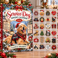 Service Dog HG AI Advent Calendar  2026, 24 Acrylic Ornaments, Christmas Countdown Blind Box Holiday Gift for Handlers