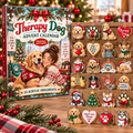 Therapy Dog HG AI Advent Calendar  2026, 24 Acrylic Ornaments, Christmas Countdown Blind Box Holiday Gift for Volunteers