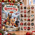 Search and Rescue Dog HG AI Advent Calendar  2026, 24 Acrylic Ornaments, Christmas Countdown Blind Box Gift for Handlers