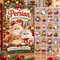 Persian HG AI Advent Calendar  2026, 24 Acrylic Ornaments, Christmas Countdown Blind Box Holiday Gift for Cat Moms