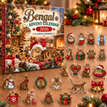 Bengal HG AI Advent Calendar  2026, 24 Acrylic Ornaments, Christmas Countdown Blind Box Holiday Gift for Cat Moms